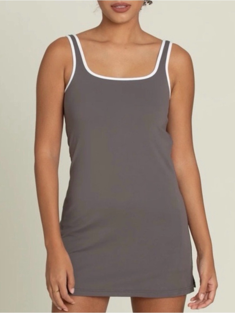 Gold Hinge Grey Tennis Dress